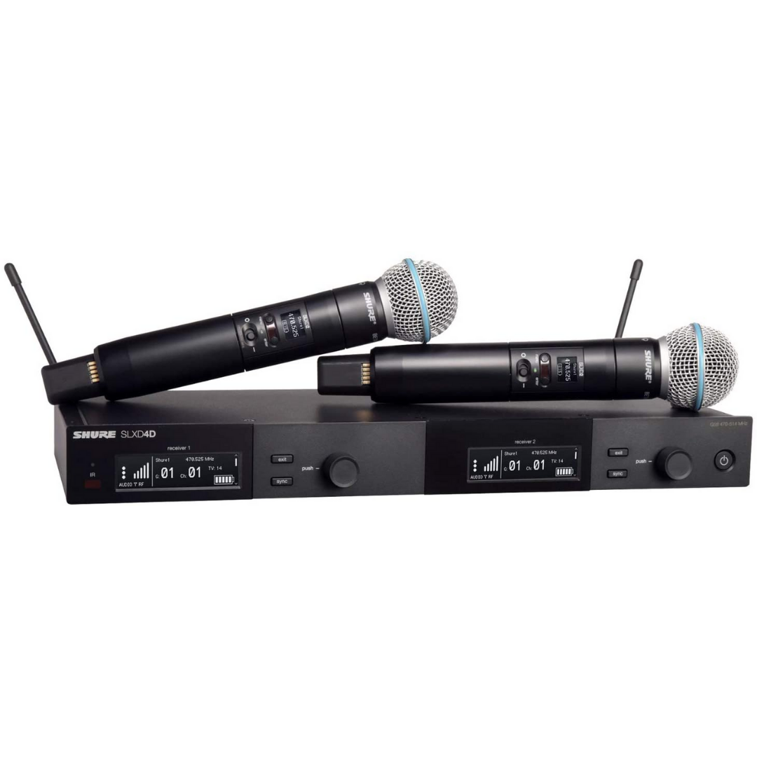 Shure SLXD24D/B58 Digital Wireless Dual Handheld Microphone System with Free Gator GM-1W Wireless Bag, SHURE, WIRELESS MICROPHONE SYSTEM, shure-wireless-microphone-system-slxd24da-b58, ZOSO MUSIC SDN BHD