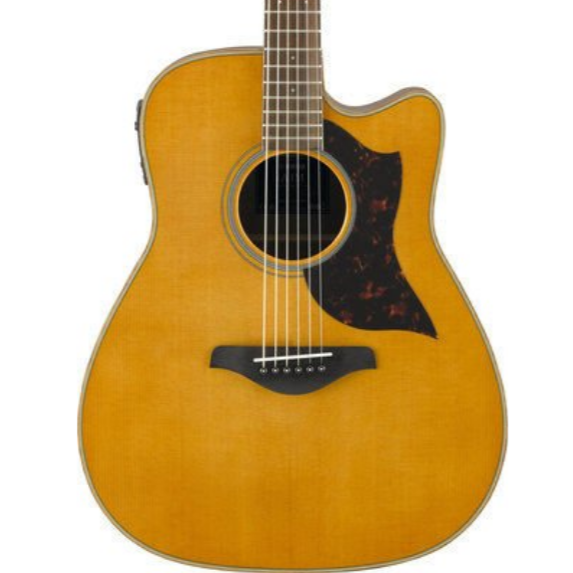 Yamaha A1M Dreadnought Cutaway Acoustic-Electric Guitar with Xvive U2 Wireless Guitar System - Vintage Natural, YAMAHA, ACOUSTIC GUITAR, yamaha-acoustic-guitar-ymhga1mvn-1, ZOSO MUSIC SDN BHD