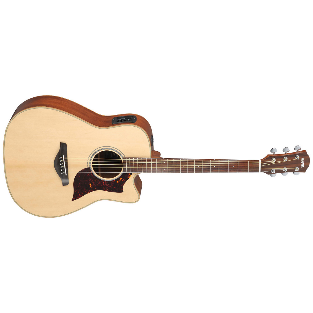 Yamaha A1M Dreadnought Cutaway Acoustic-Electric Guitar with Gator GC-DREAD Molded Case - Natural, YAMAHA, ACOUSTIC GUITAR, yamaha-acoustic-guitar-ymhga1m, ZOSO MUSIC SDN BHD