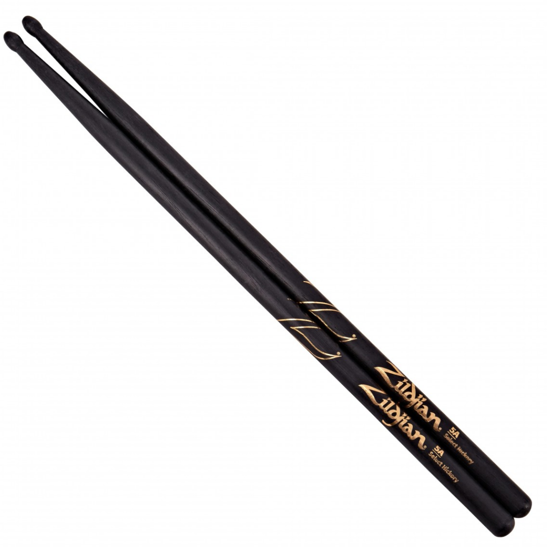 Zildjian Hickory Drumsticks 5A Wood Tip, Black DIP |  ZILDJIAN |  DRUMSTICK |  Zoso Music