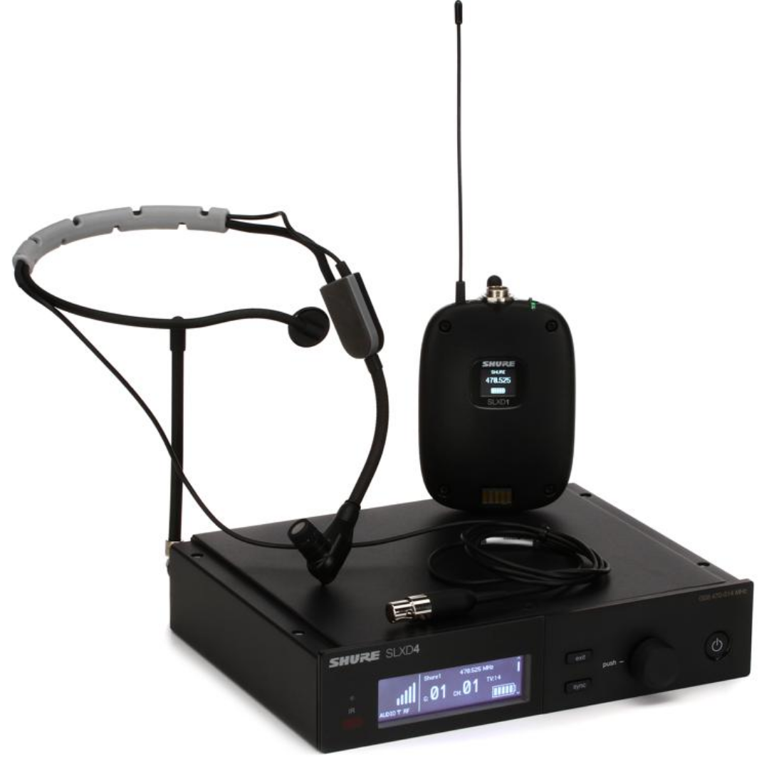 Shure SLXD14/SM35 Wireless System with SLXD1 Bodypack Transmitter and SM35 Headset Microphone with Free Gator GM-1W Wireless Bag, SHURE, WIRELESS MICROPHONE SYSTEM, shure-wireless-microphone-system-slxd14a-sm35, ZOSO MUSIC SDN BHD
