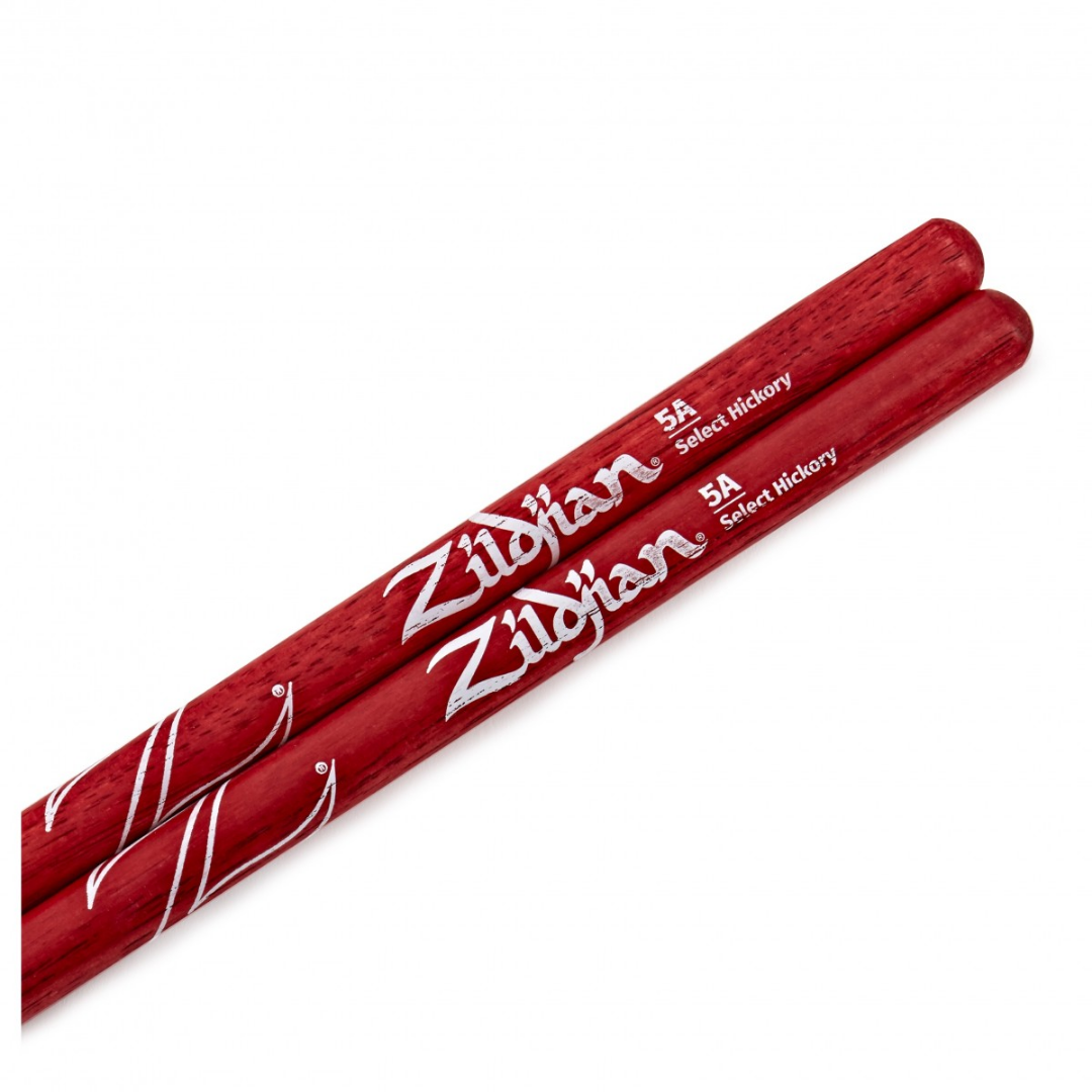 Zildjian Hickory Drumsticks 5A Nylon Tip, Red |  ZILDJIAN |  DRUMSTICK |  Zoso Music