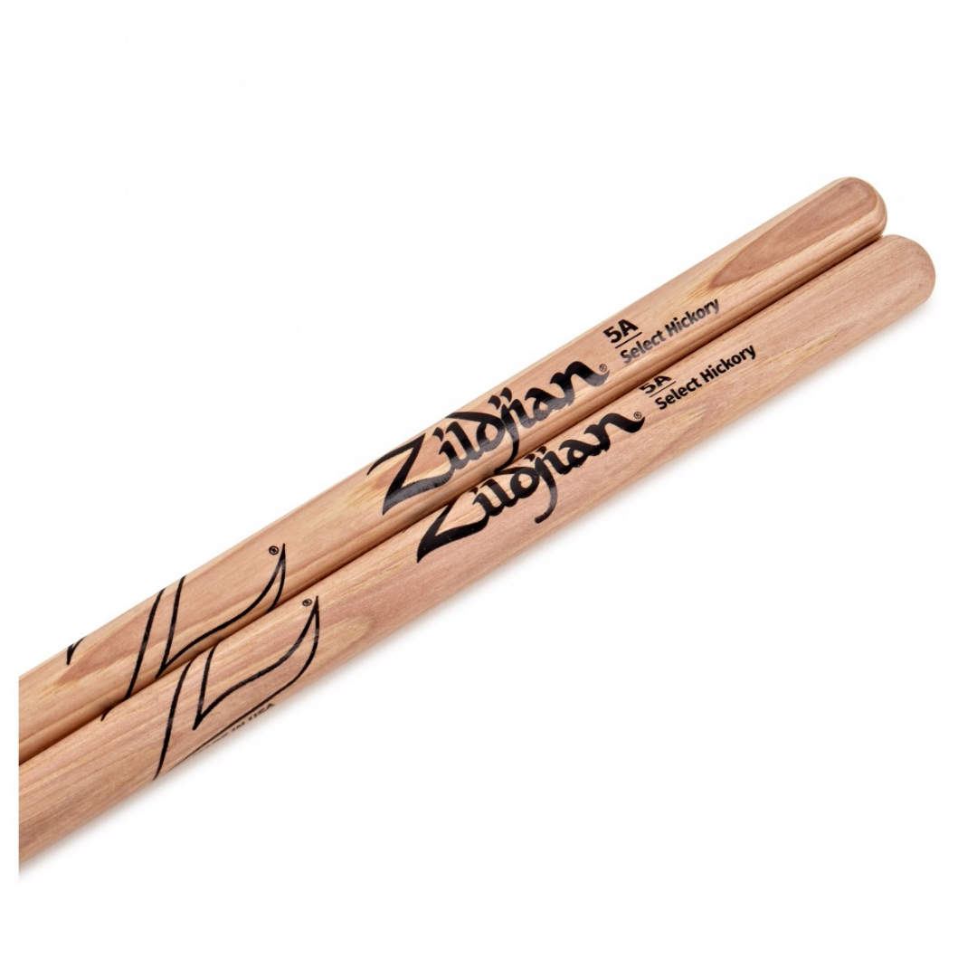 Zildjian Hickory Drumsticks 5A Nylon Tip, Natural |  ZILDJIAN |  DRUMSTICK |  Zoso Music