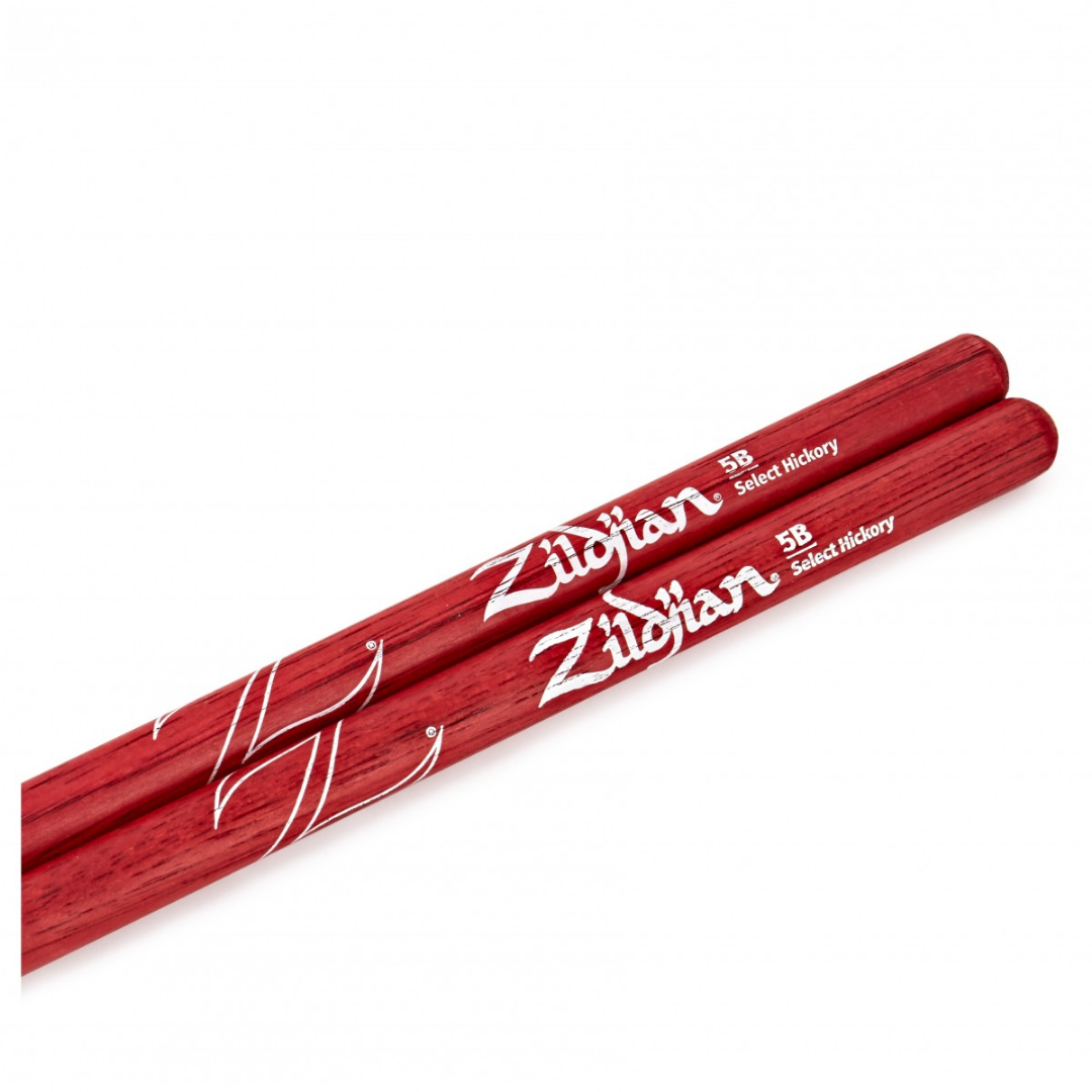Zildjian Hickory Drumsticks 5B Nylon Tip, Red |  ZILDJIAN |  DRUMSTICK |  Zoso Music