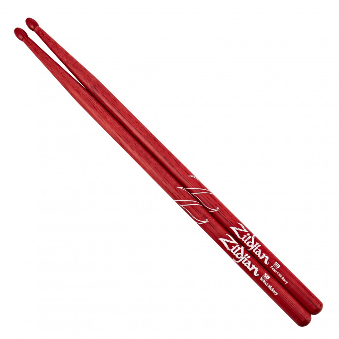 Zildjian Hickory Drumsticks 5B Nylon Tip, Red |  ZILDJIAN |  DRUMSTICK |  Zoso Music
