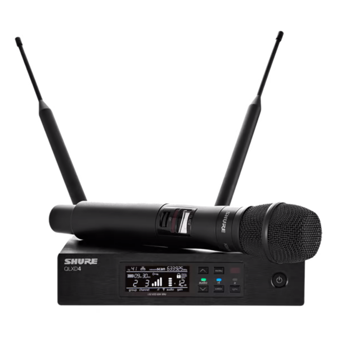 Shure QLXD24/KSM9 Handheld Wireless Microphone System, QLXD4 Receiver & QLXD2 Handheld Transmitter with KSM9 Microphone Head with Free Gator GM-1W Wireless Bag, SHURE, WIRELESS MICROPHONE SYSTEM, shure-wireless-microphone-system-qlxd24-ksm9, ZOSO MUSIC SDN BHD