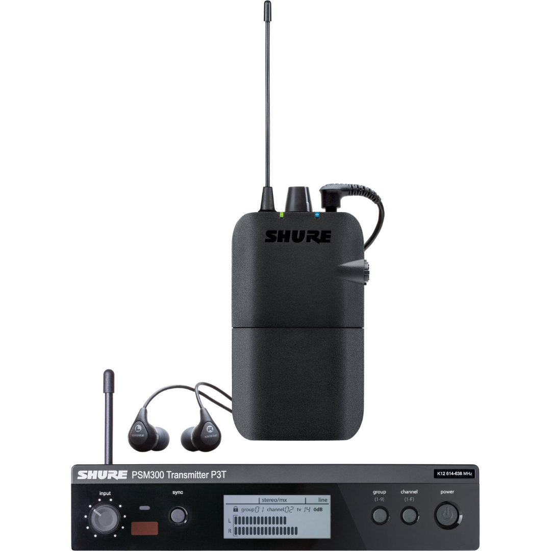 Shure P3TR112GR Wireless In-ear Monitor System with Gator G-IN EAR SYSTEM ''In Ear'' Monitoring System Bag, SHURE, IN-EAR MONITOR, shure-in-ear-monitor-p3tr112gr, ZOSO MUSIC SDN BHD