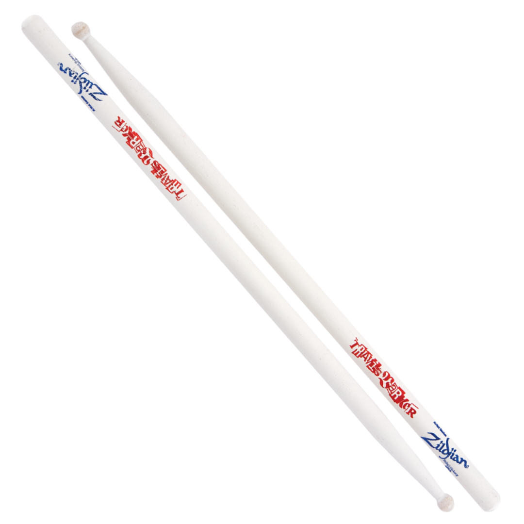 Zildjian Artist Series Drumsticks, Travis Barker, White |  ZILDJIAN |  DRUMSTICK |  Zoso Music