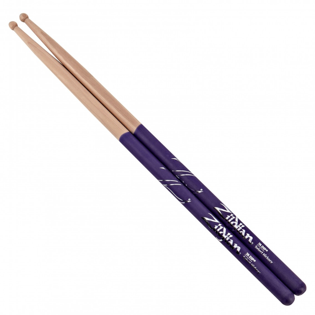 Zildjian Hickory Drumsticks 7A Nylon Tip, Purple DIP |  ZILDJIAN |  DRUMSTICK |  Zoso Music
