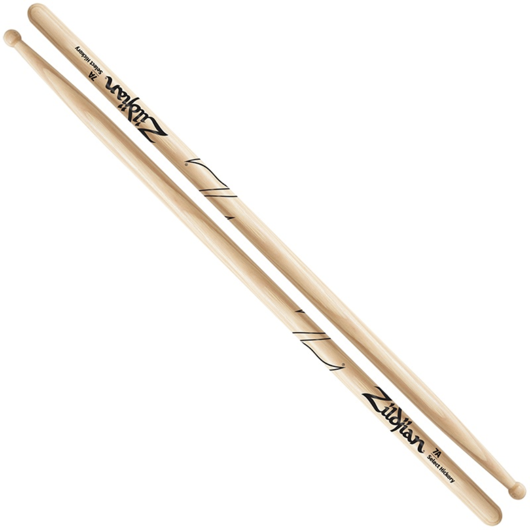 Zildjian Hickory Drumsticks Z7A Wood Tip, Natural |  ZILDJIAN |  DRUMSTICK |  Zoso Music