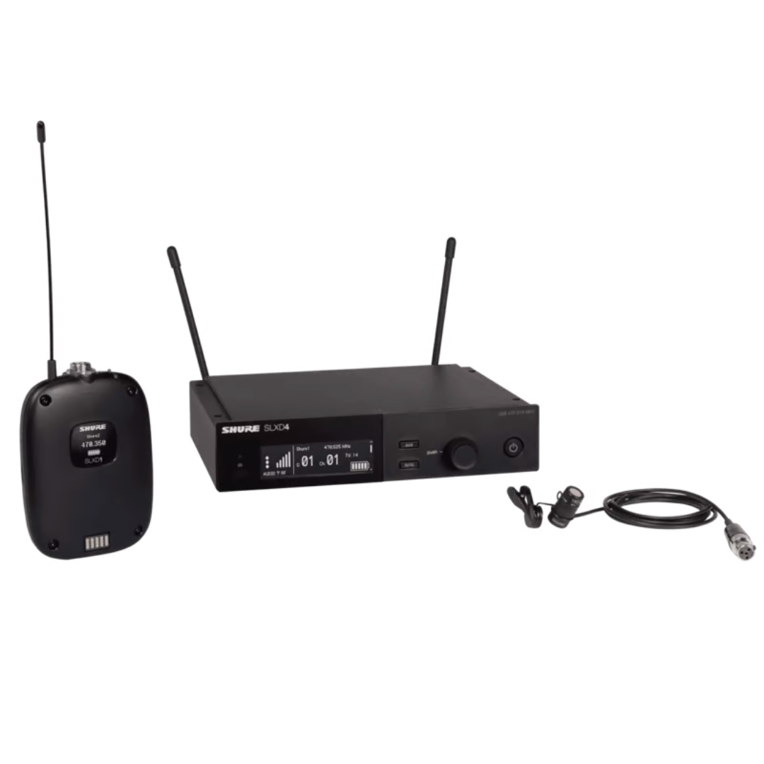 Shure SLXD14/83 Wireless System with SLXD1 Bodypack Transmitter and WL183 Lavalier Microphone with Free Gator GM-1W Wireless Bag, SHURE, WIRELESS MICROPHONE SYSTEM, shure-wireless-microphone-system-slxd14a-83, ZOSO MUSIC SDN BHD