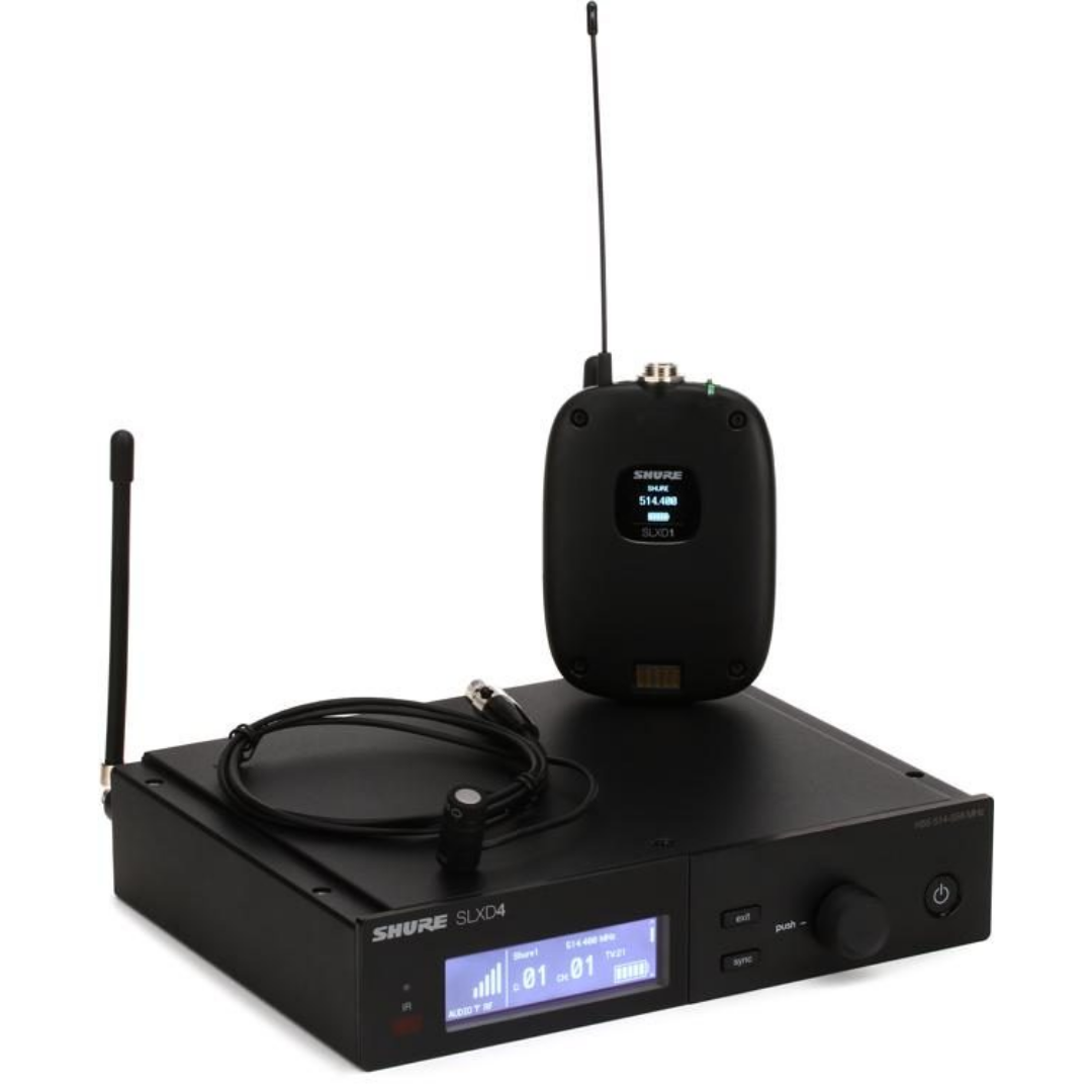 Shure SLXD14/DL4 Wireless System with SLXD1 Bodypack Transmitter and DL4 Lavalier Microphone with Free Gator GM-1W Wireless Bag, SHURE, WIRELESS MICROPHONE SYSTEM, shure-wireless-microphone-system-slxd14-dl4b, ZOSO MUSIC SDN BHD
