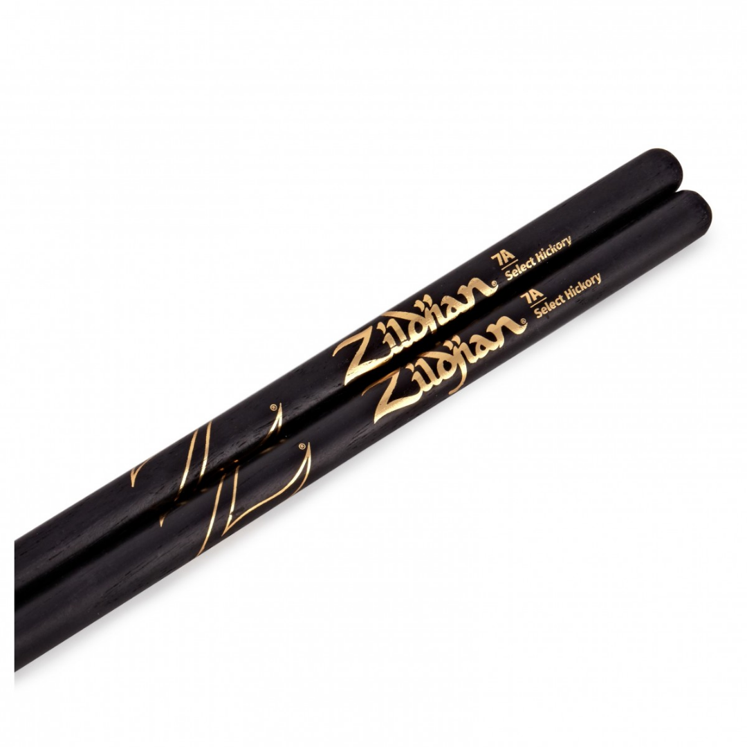 Zildjian Hickory Drumsticks 7A Nylon Tip, Black |  ZILDJIAN |  DRUMSTICK |  Zoso Music