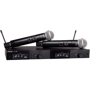 Shure SLXD24D/SM58 Digital Wireless Dual Handheld Microphone System with Free Gator GM-1W Wireless Bag, SHURE, WIRELESS MICROPHONE SYSTEM, shure-wireless-microphone-system-slxd24da-sm58, ZOSO MUSIC SDN BHD