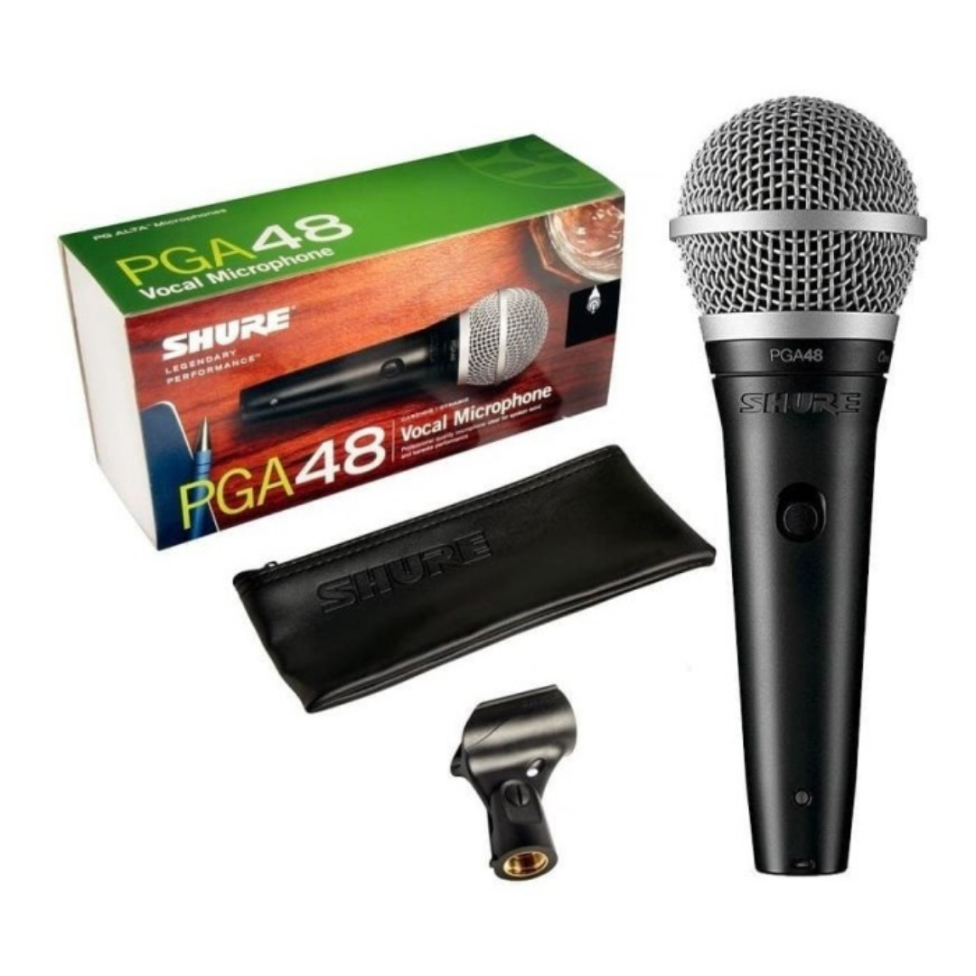 Shure PGA48-XLR Cardioid Dynamic Vocal Microphone, XLR-XLR Cable (PGA48 XLR/ PGA48XLR / PGA-48) , SHURE, MICROPHONE, shure-microphone-pga48-xlr, ZOSO MUSIC SDN BHD