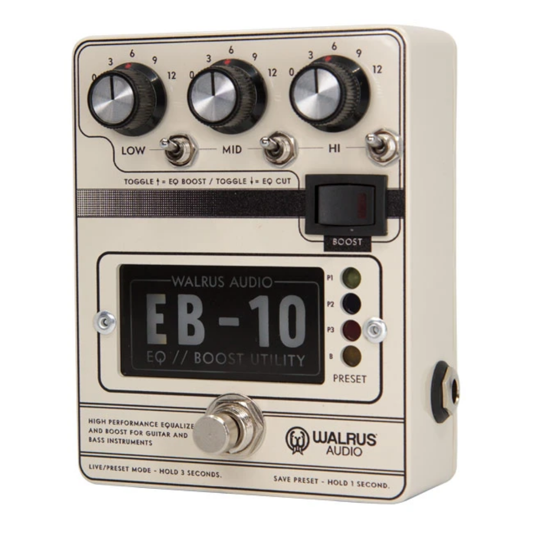 Walrus Audio EB-10 Preamp/EQ/Boost Guitar Effects Pedal, Cream, WALRUS AUDIO, EFFECTS, walrus-audio-effects-900-1049c, ZOSO MUSIC SDN BHD
