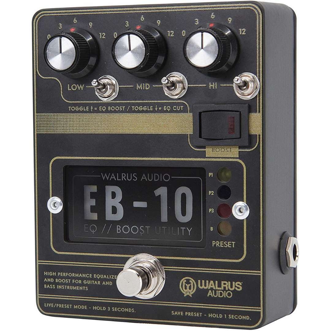 Walrus Audio EB-10 Preamp/EQ/Boost Guitar Effects Pedal, Black, WALRUS AUDIO, EFFECTS, walrus-audio-effects-900-1049b, ZOSO MUSIC SDN BHD