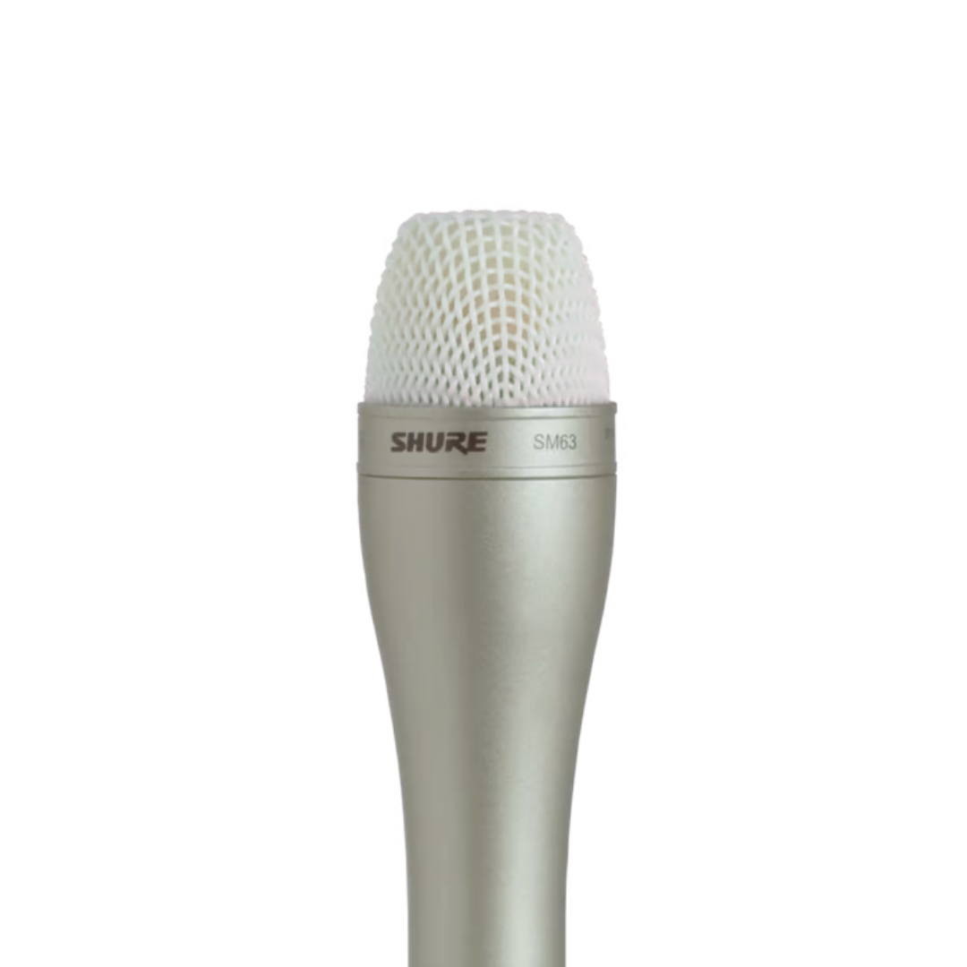 Shure SM63L Dynamic Microphone with Extended Handle - Champagne (SM-63L / SM-63 / SM63), SHURE, MICROPHONE, shure-microphone-sm63l, ZOSO MUSIC SDN BHD