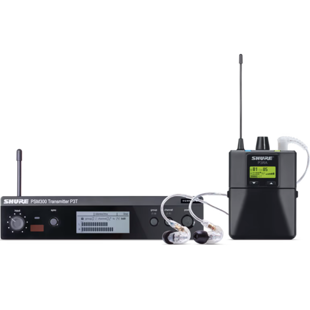 Shure P3TRA215CL Wireless In-ear Monitor System with Gator G-IN EAR SYSTEM ''In Ear'' Monitoring System Bag, SHURE, IN-EAR MONITOR, shure-in-ear-monitor-p3tra215cl, ZOSO MUSIC SDN BHD