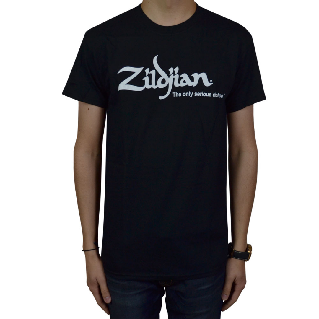 Zildjian Classic Black Logo Tee, Medium Size