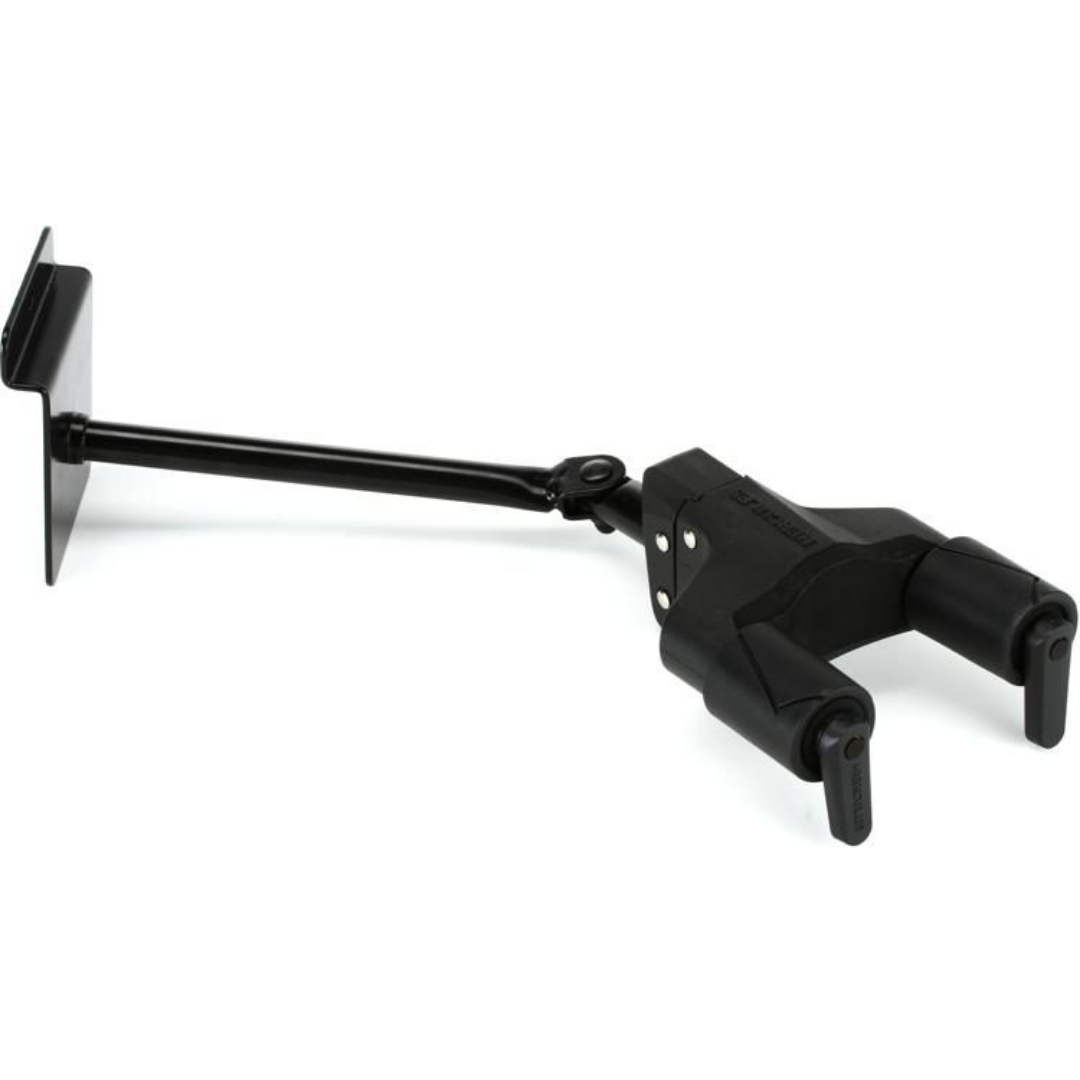 Hercules GSP40SB Auto Grip System Slat Wall Guitar Hanger - Long Arm