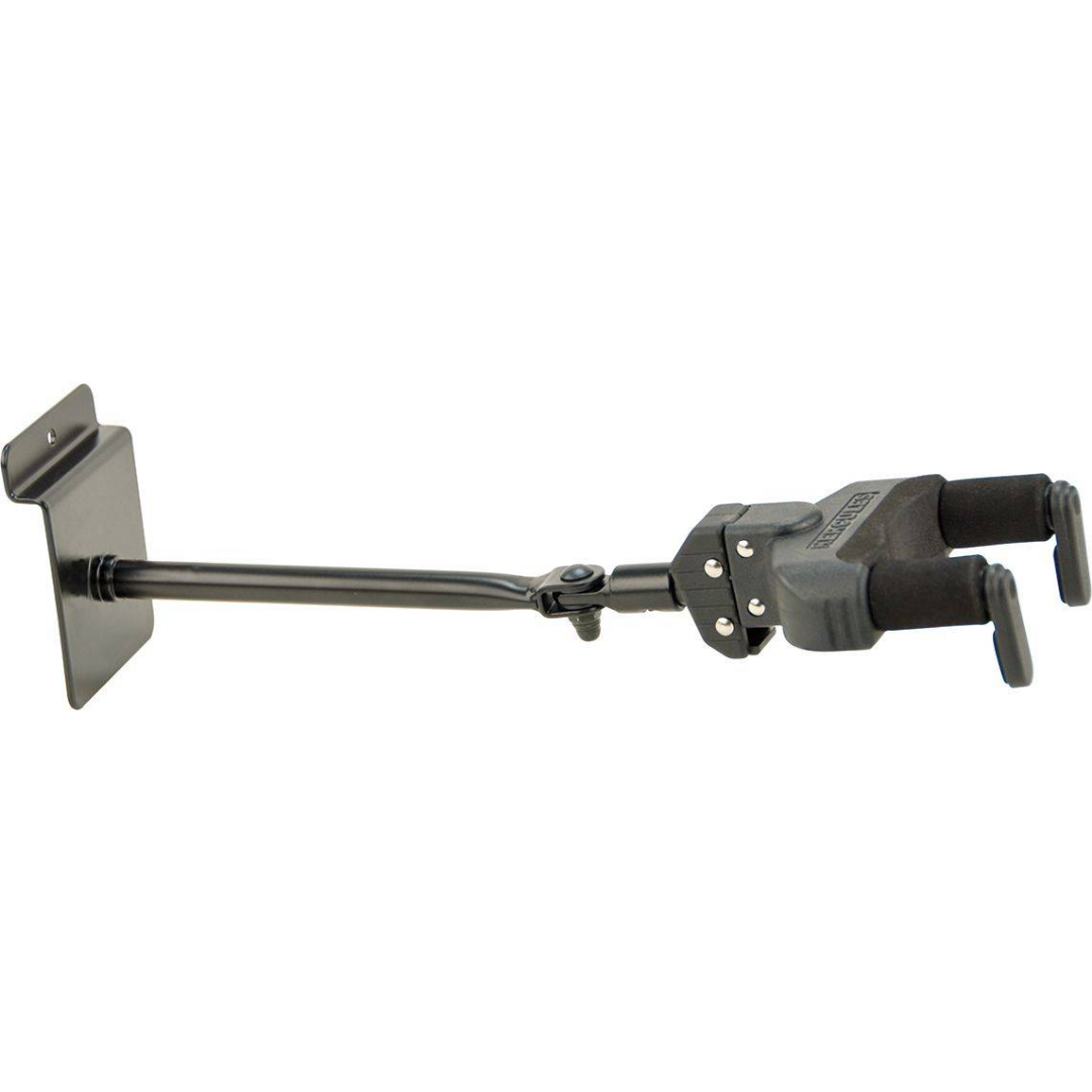 Hercules GSP40SB Auto Grip System Slat Wall Guitar Hanger - Long Arm