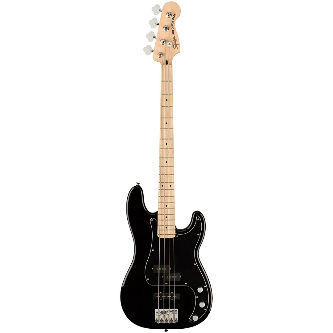 Squier Affinity Series Precision PJ Bass Guitar, Maple FB, Black, SQUIER BY FENDER, BASS GUITAR, squier-bass-guitar-f03-037-8553-506, ZOSO MUSIC SDN BHD