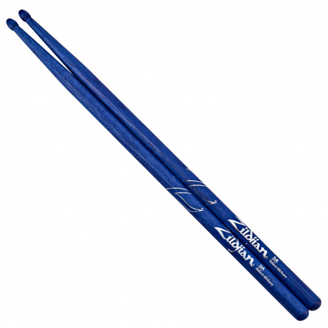 Zildjian Hickory Drumsticks 5B Nylon Tip, Blue |  ZILDJIAN |  DRUMSTICK |  Zoso Music