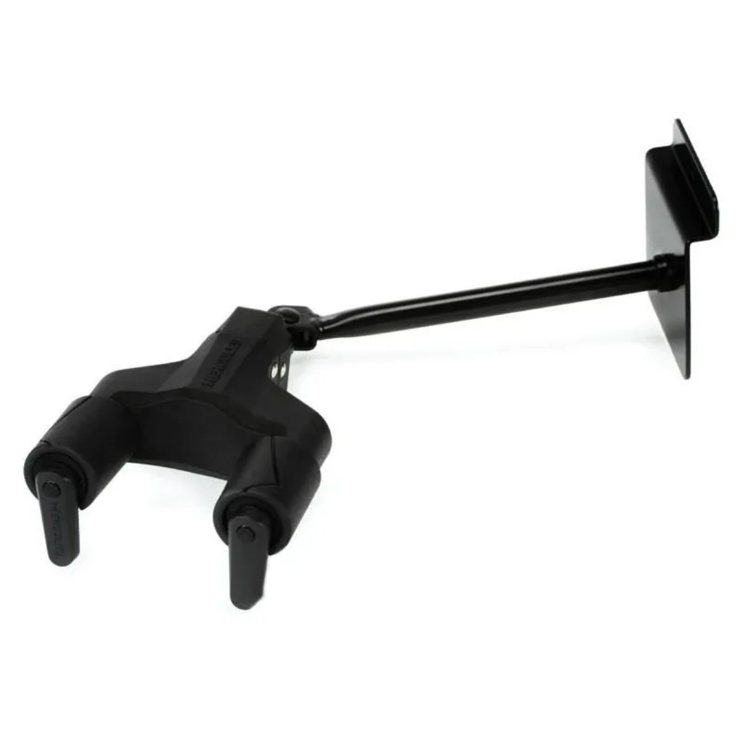 Hercules GSP40SB Auto Grip System Slat Wall Guitar Hanger - Long Arm