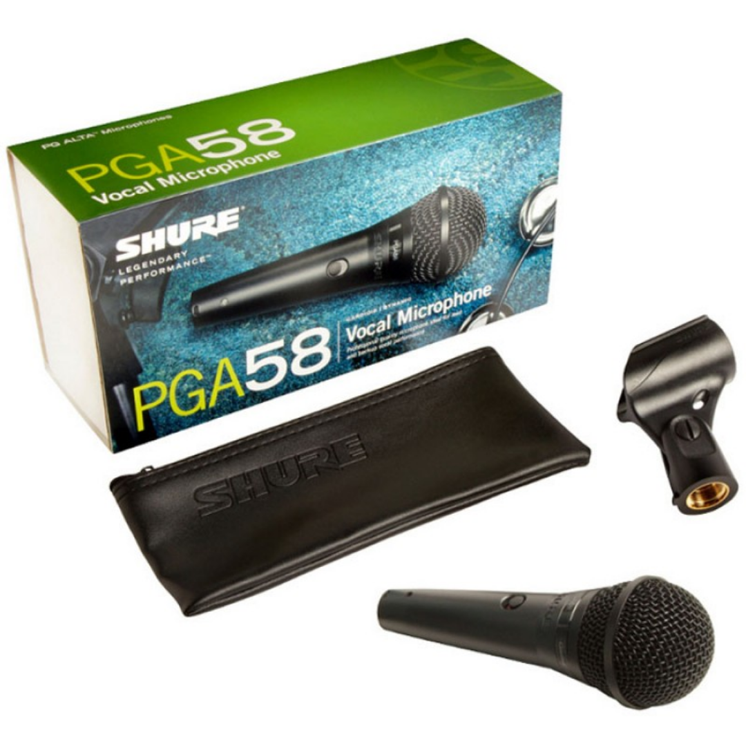 Shure PGA58-LC Cardioid Dynamic Vocal Microphone (PGA58 / PGA-58 / PGA58LC), SHURE, MICROPHONE, shure-microphone-pga58, ZOSO MUSIC SDN BHD