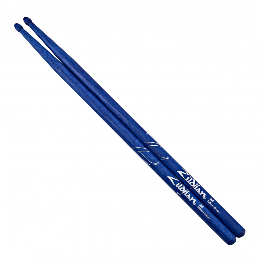 Zildjian Hickory Drumsticks 5A Nylon Tip, Blue |  ZILDJIAN |  DRUMSTICK |  Zoso Music