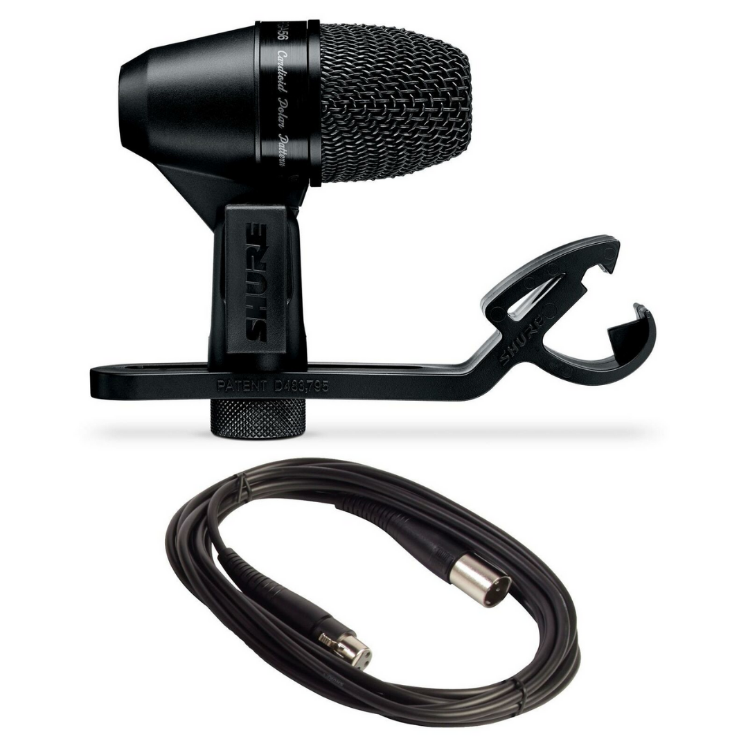 Shure PGA56-XLR Cardioid Dynamic Snare/Tom Microphone, XLR-XLR Cable (PGA56 XLR/ PGA56XLR / PGA-56), SHURE, INSTRUMENT MICROPHONE, shure-instrument-microphone-pga56-xlr, ZOSO MUSIC SDN BHD