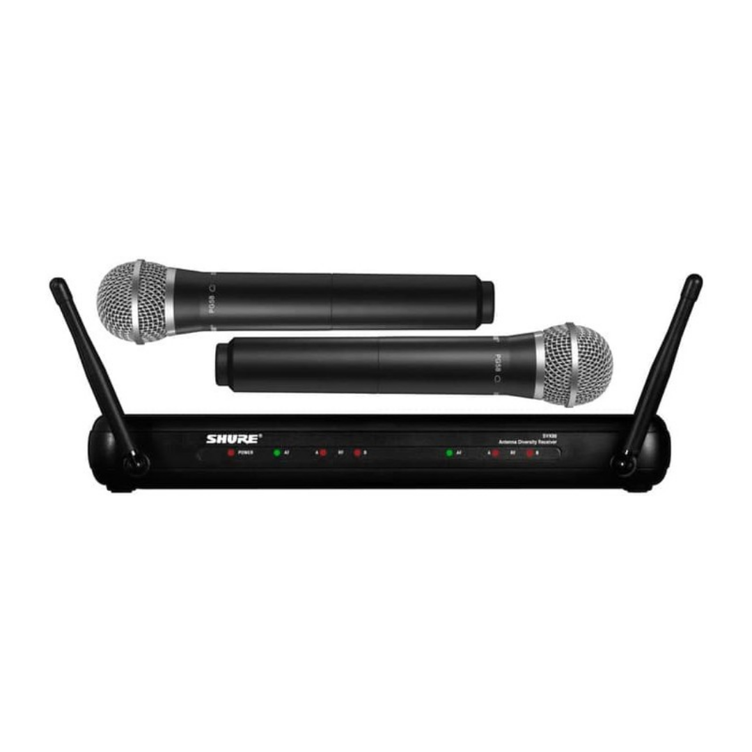 Shure SVX288/PG58 Dual Vocal Wireless System, SVX88 Dual Diversity Receiver & Dual PG58 Handheld Microphone with Free Gator GM-2W Wireless Bag, SHURE, WIRELESS MICROPHONE SYSTEM, shure-wireless-microphone-system-svx288-pg58, ZOSO MUSIC SDN BHD