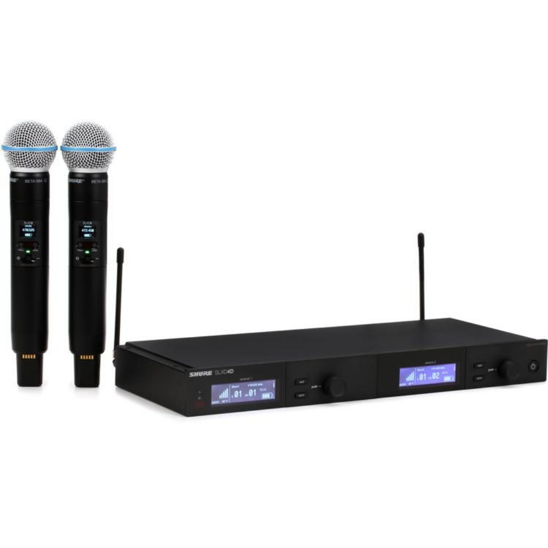 Shure SLXD24D/B58 Digital Wireless Dual Handheld Microphone System with Free Gator GM-1W Wireless Bag, SHURE, WIRELESS MICROPHONE SYSTEM, shure-wireless-microphone-system-slxd24da-b58, ZOSO MUSIC SDN BHD