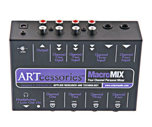 ART MacroMIX 4-channel Personal Mixer |  ART PRO AUDIO |  MIXER-ANALOG |  Zoso Music