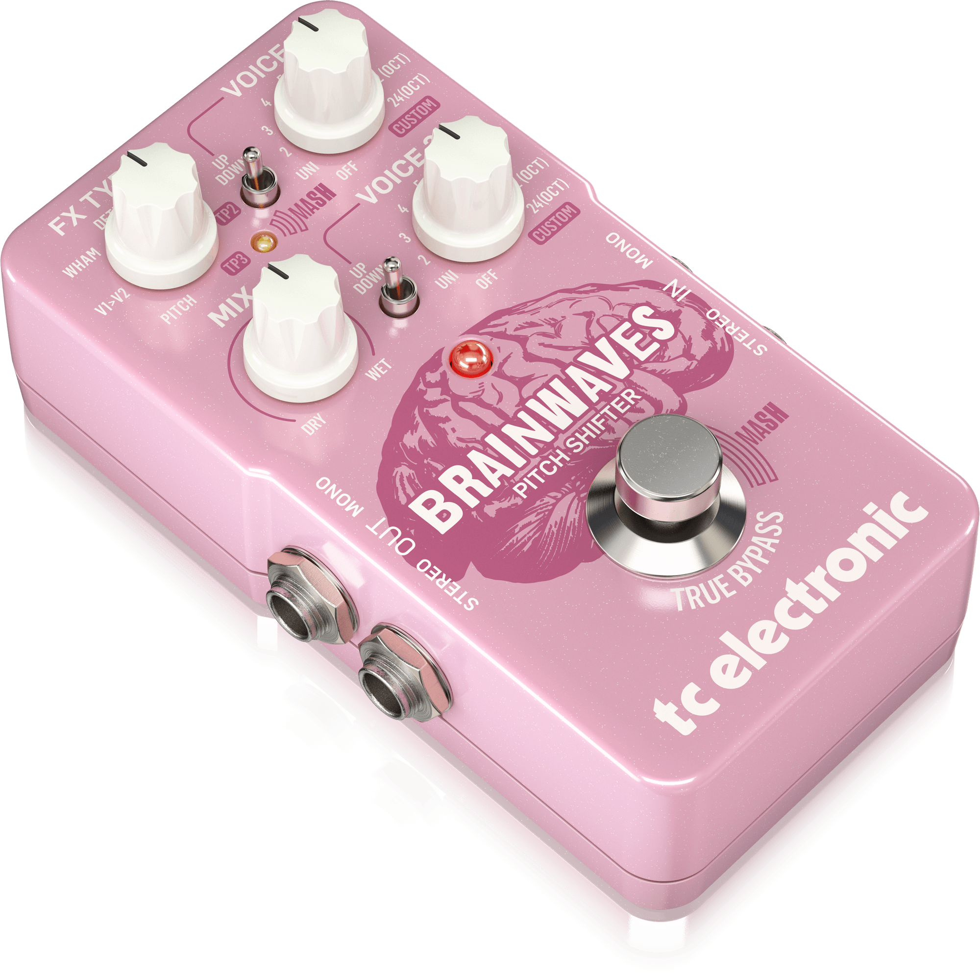 TC Electronic Brainwaves Exceptional Pitch Shifter with Studio-Grade Algorithms, 4 Octave Dual Voices and Groundbreaking MASH Footswitch, TC ELECTRONIC, EFFECTS, tc-electronic-effects-tc-brainwaves-pitch-shifter, ZOSO MUSIC SDN BHD