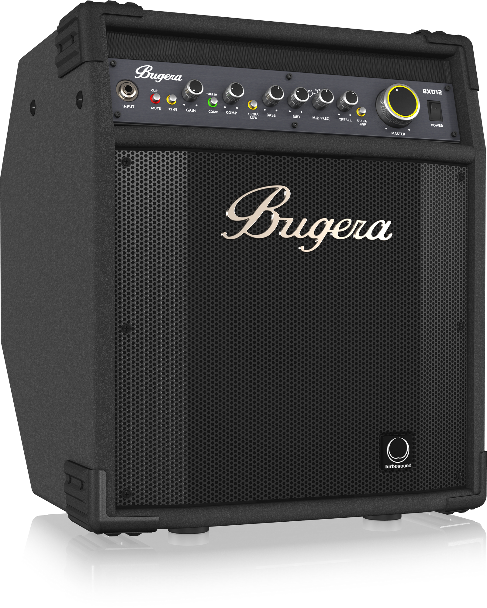 BUGERA BXD12 1000-WATT BASS AMPLIFIER WITH ORIGINAL 12" TURBOSOUND SPEAKER, MOSFET PREAMP, COMPRESSOR AND DYNAMIZER TECHNOLOGY | BUGERA , Zoso Music