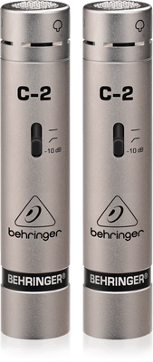 Behringer C-2 Small-diaphragm Cardioid Condenser Microphones - Pair (C2) | BEHRINGER , Zoso Music