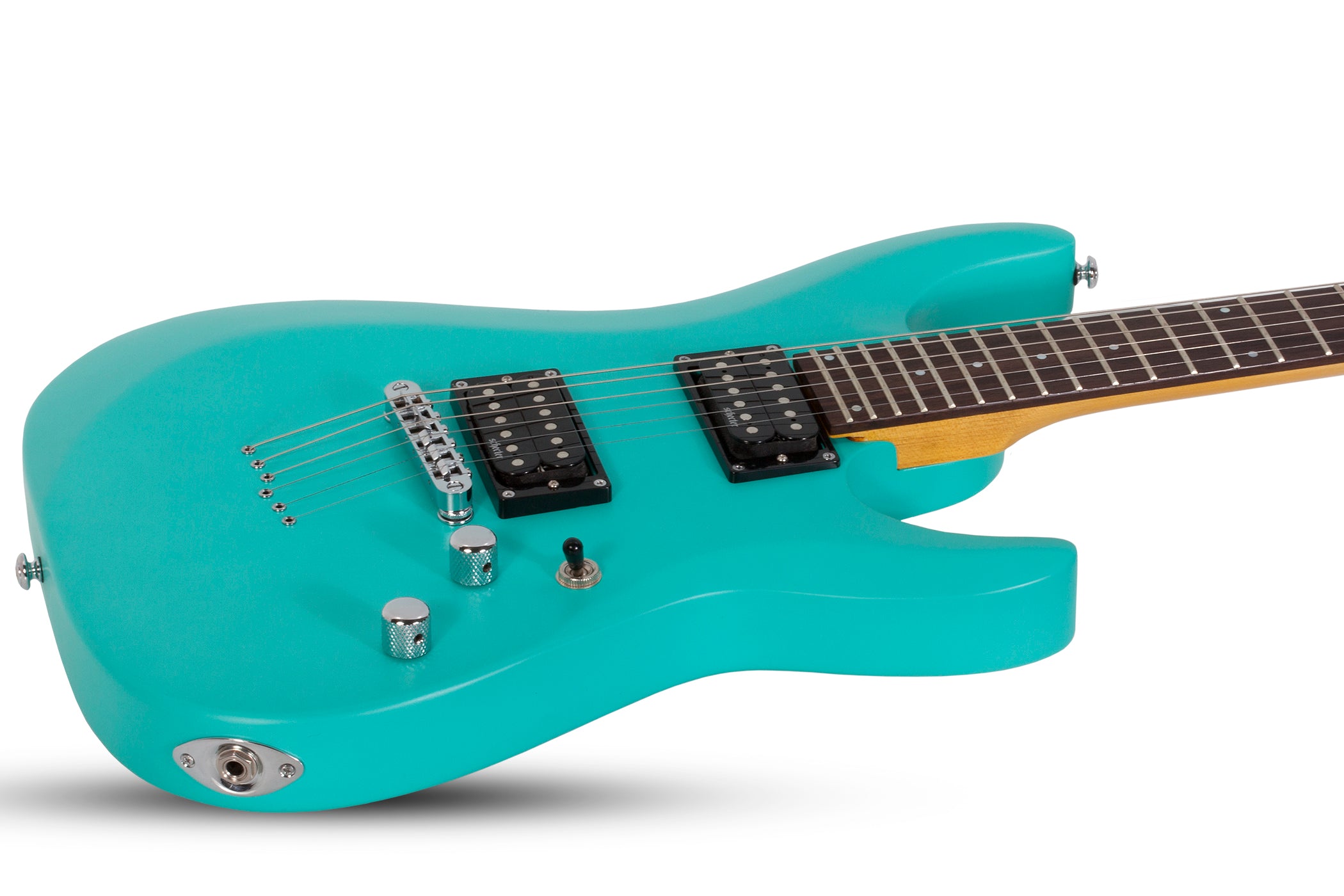 SCHECTER C-6 DELUXE ELECTRIC GUITAR- SATIN AQUA (428) MADE IN INDONESIA, SCHECTER, ELECTRIC GUITAR, schecter-electric-guitar-c-6-deluxe-sa, ZOSO MUSIC SDN BHD