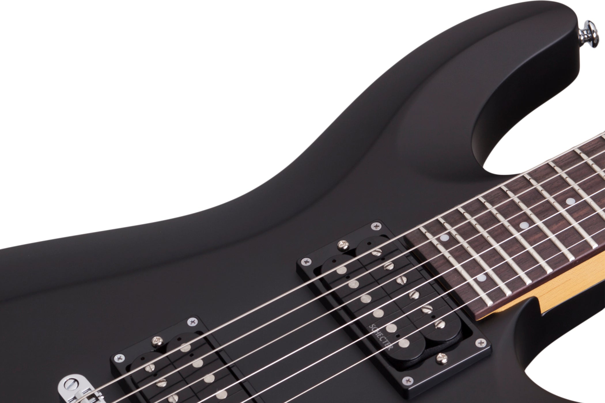 SCHECTER C-6 DELUXE ELECTRIC GUITAR- SATIN BLACK (430) MADE IN INDONESIA, SCHECTER, ELECTRIC GUITAR, schecter-electric-guitar-c-6-deluxe-sb, ZOSO MUSIC SDN BHD