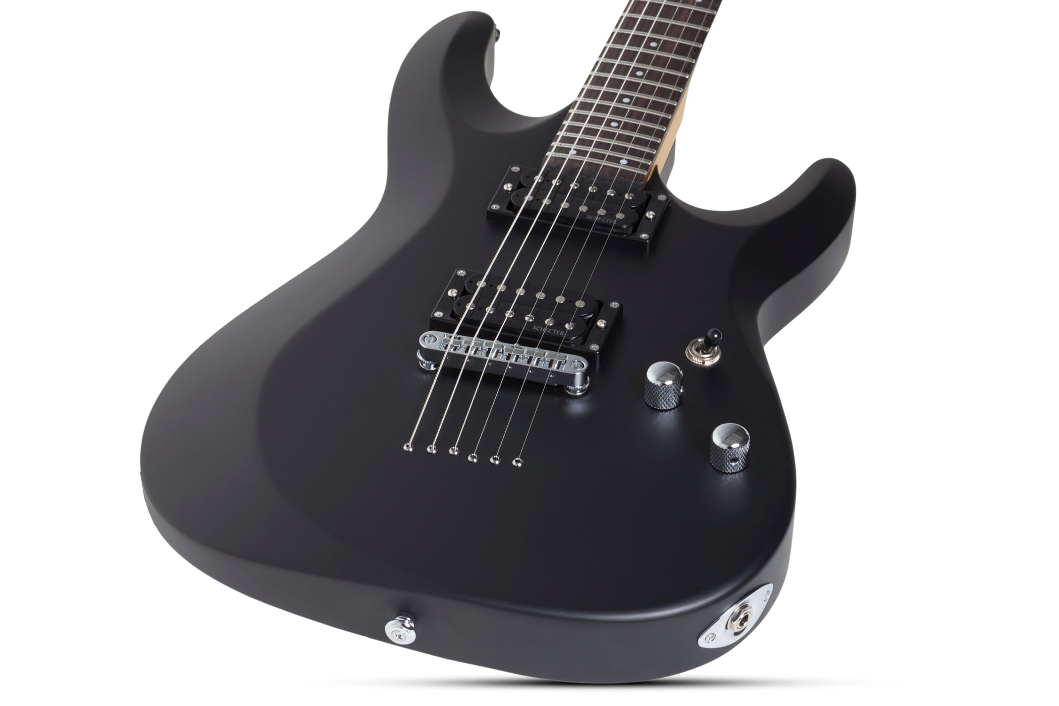 SCHECTER C-6 DELUXE ELECTRIC GUITAR- SATIN BLACK (430) MADE IN INDONESIA, SCHECTER, ELECTRIC GUITAR, schecter-electric-guitar-c-6-deluxe-sb, ZOSO MUSIC SDN BHD