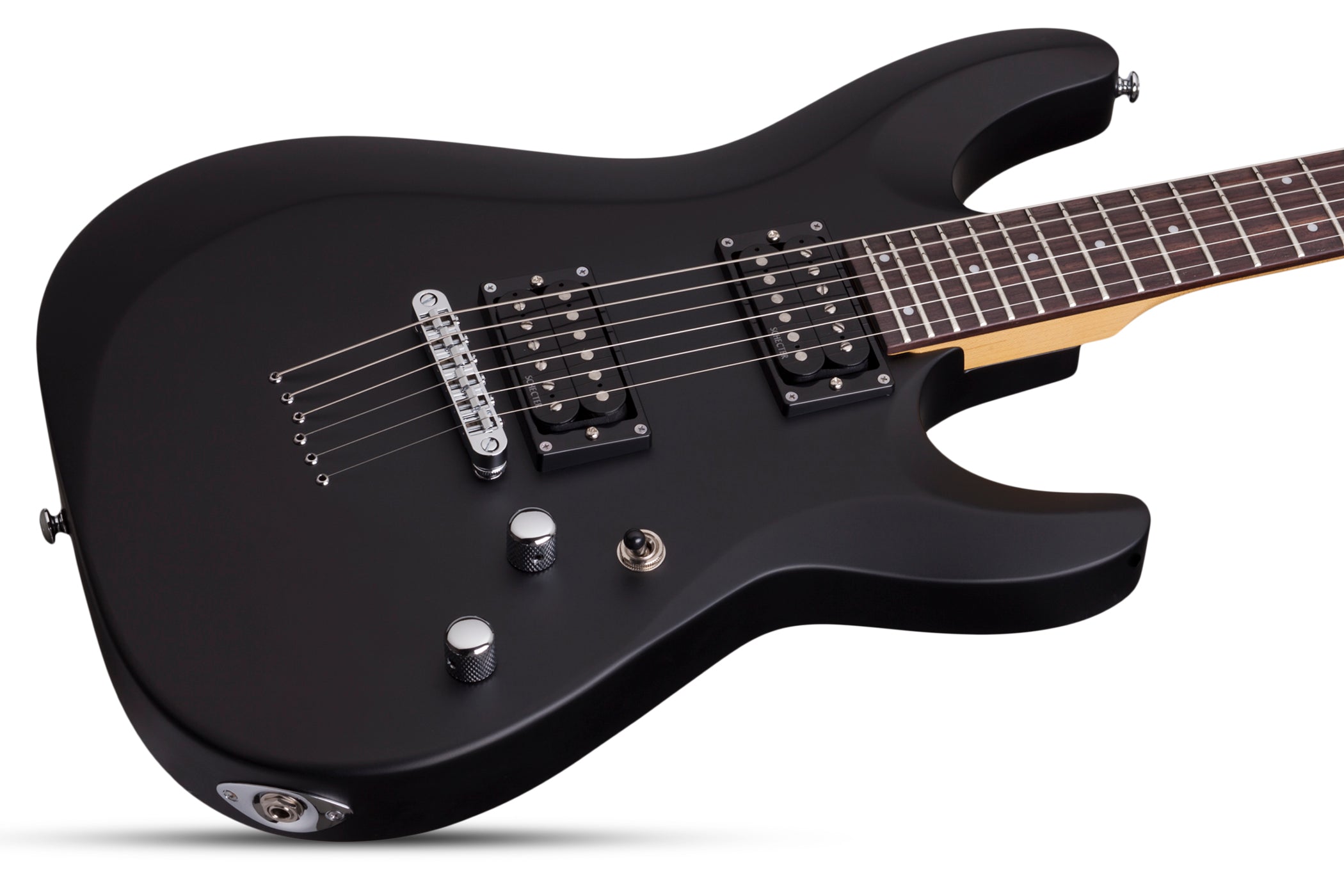 SCHECTER C-6 DELUXE ELECTRIC GUITAR- SATIN BLACK (430) MADE IN INDONESIA, SCHECTER, ELECTRIC GUITAR, schecter-electric-guitar-c-6-deluxe-sb, ZOSO MUSIC SDN BHD