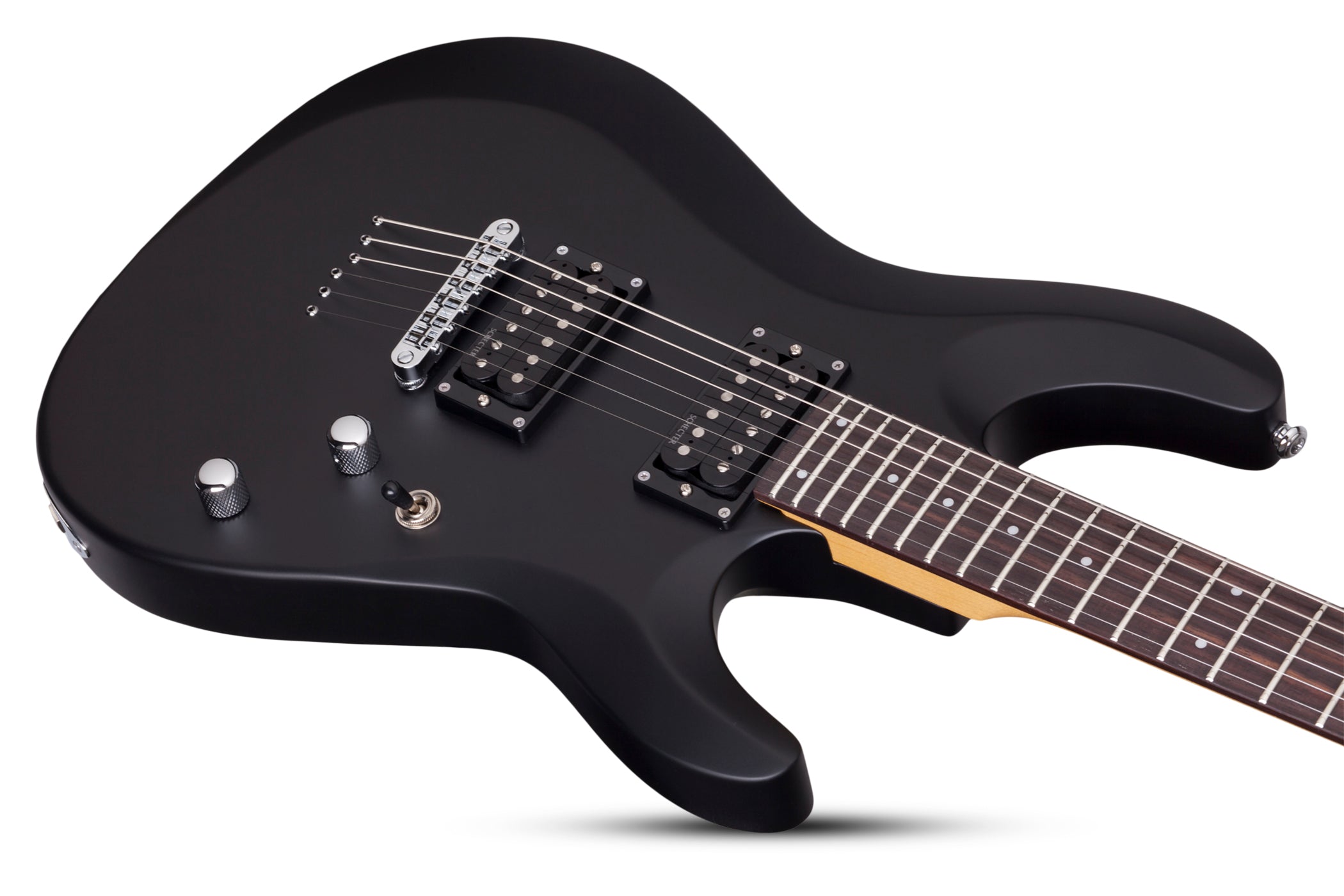 SCHECTER C-6 DELUXE ELECTRIC GUITAR- SATIN BLACK (430) MADE IN INDONESIA, SCHECTER, ELECTRIC GUITAR, schecter-electric-guitar-c-6-deluxe-sb, ZOSO MUSIC SDN BHD