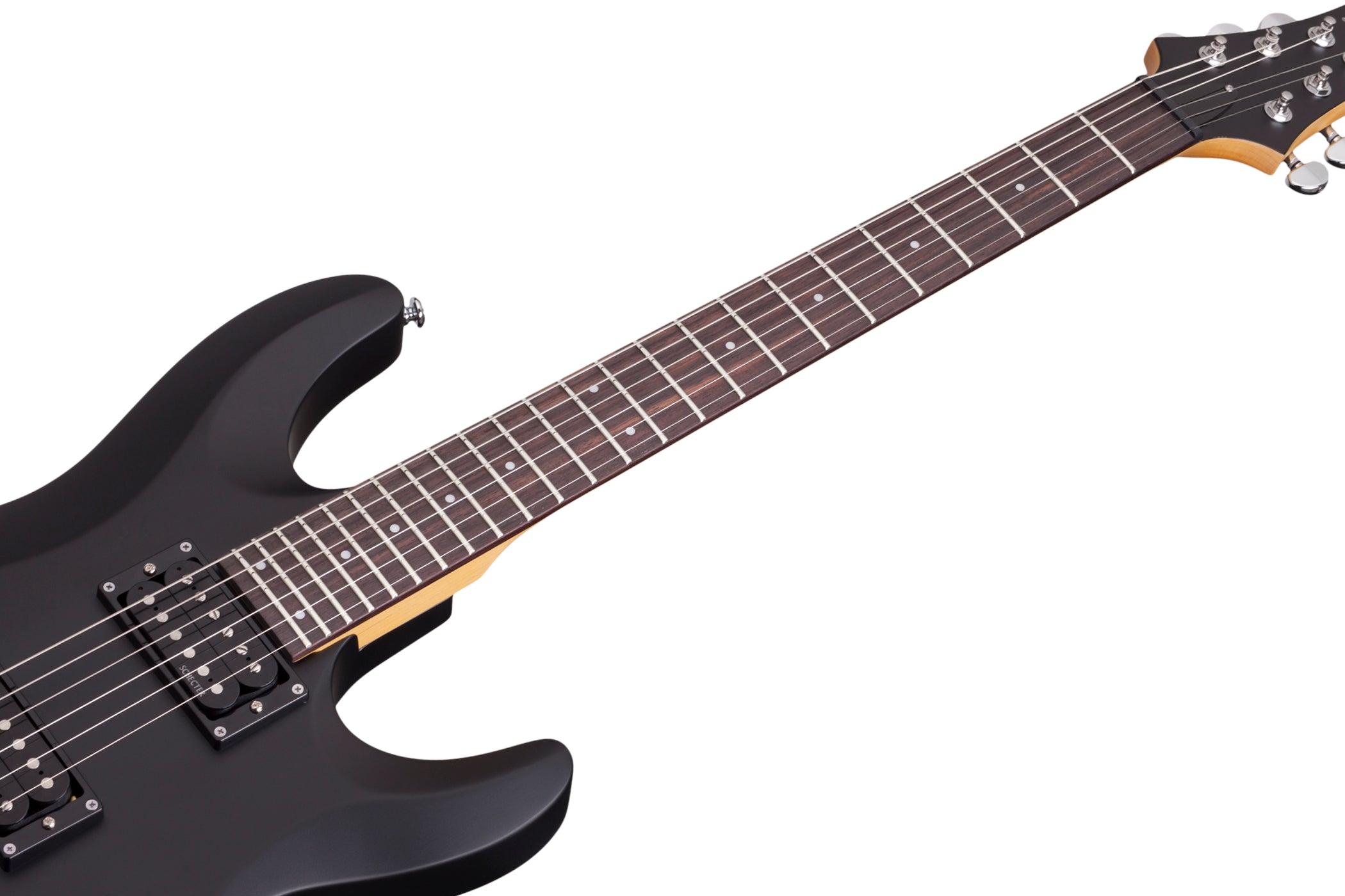 SCHECTER C-6 DELUXE ELECTRIC GUITAR- SATIN BLACK (430) MADE IN INDONESIA, SCHECTER, ELECTRIC GUITAR, schecter-electric-guitar-c-6-deluxe-sb, ZOSO MUSIC SDN BHD