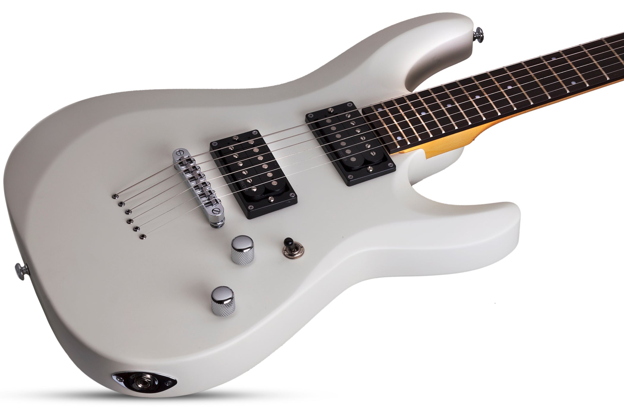 SCHECTER C-6 DELUXE ELECTRIC GUITAR - SATIN WHITE (432) MADE IN INDONESIA, SCHECTER, ELECTRIC GUITAR, schecter-electric-guitar-c-6-deluxe-sw, ZOSO MUSIC SDN BHD