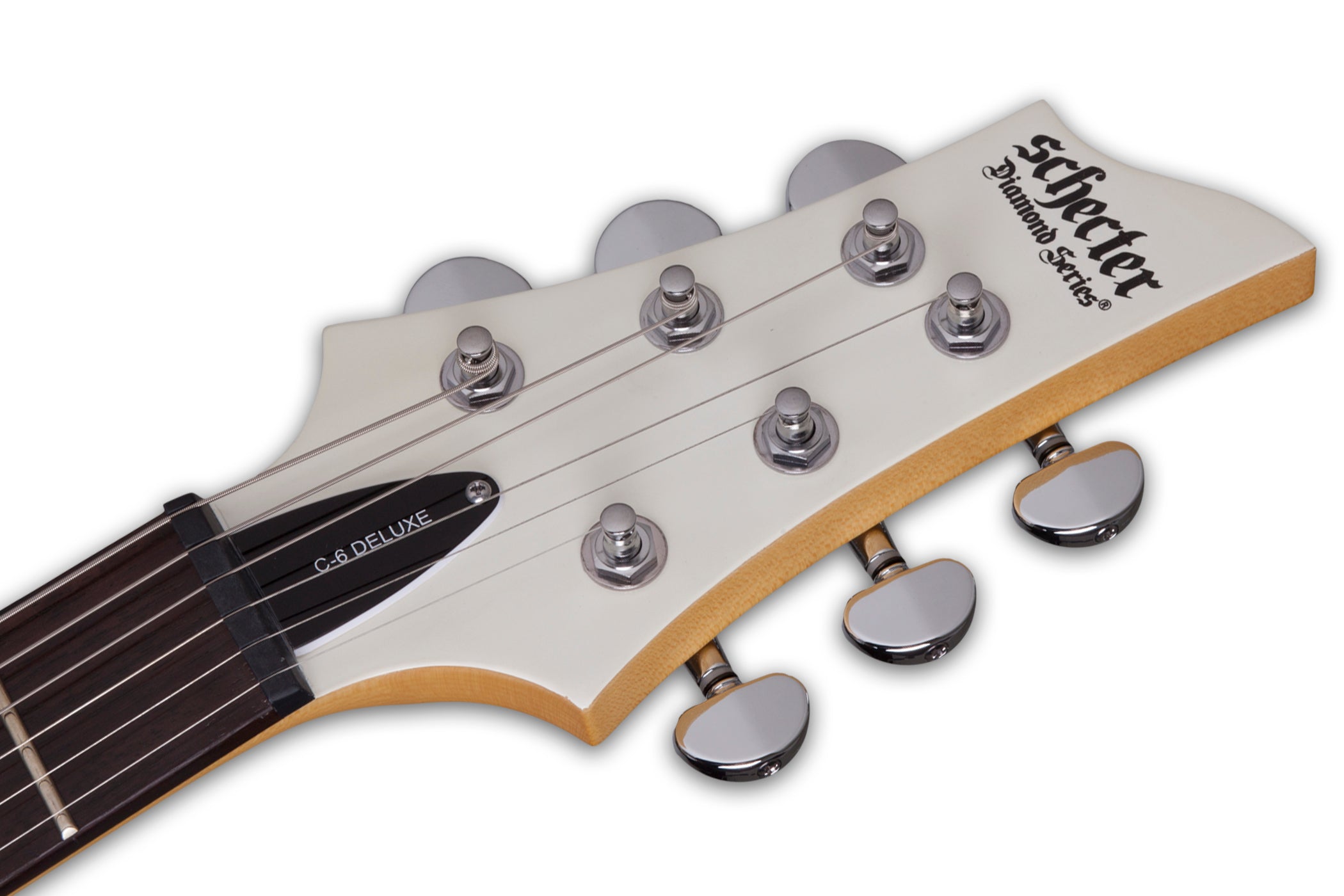 SCHECTER C-6 DELUXE ELECTRIC GUITAR - SATIN WHITE (432) MADE IN INDONESIA, SCHECTER, ELECTRIC GUITAR, schecter-electric-guitar-c-6-deluxe-sw, ZOSO MUSIC SDN BHD