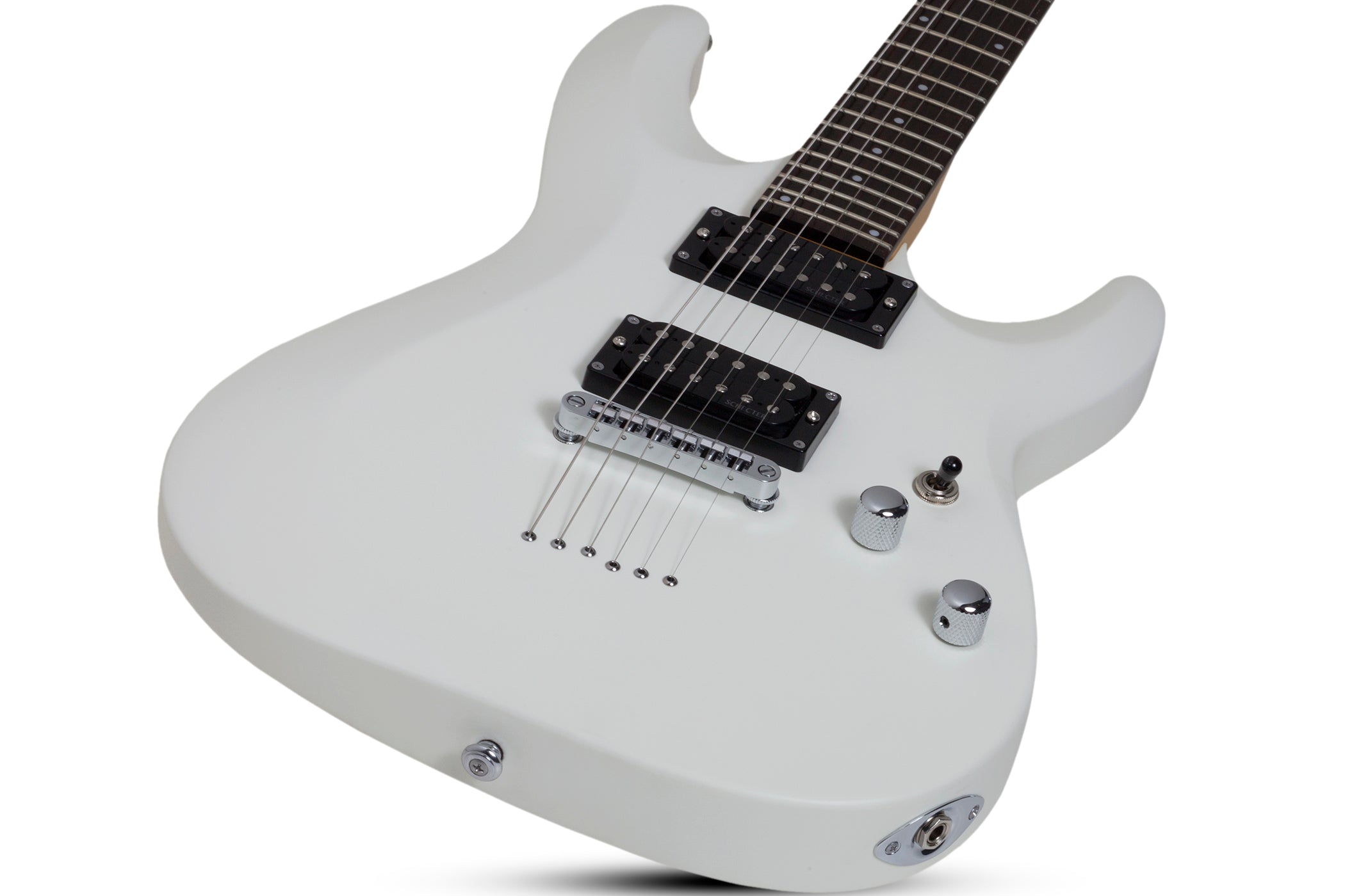 SCHECTER C-6 DELUXE ELECTRIC GUITAR - SATIN WHITE (432) MADE IN INDONESIA, SCHECTER, ELECTRIC GUITAR, schecter-electric-guitar-c-6-deluxe-sw, ZOSO MUSIC SDN BHD