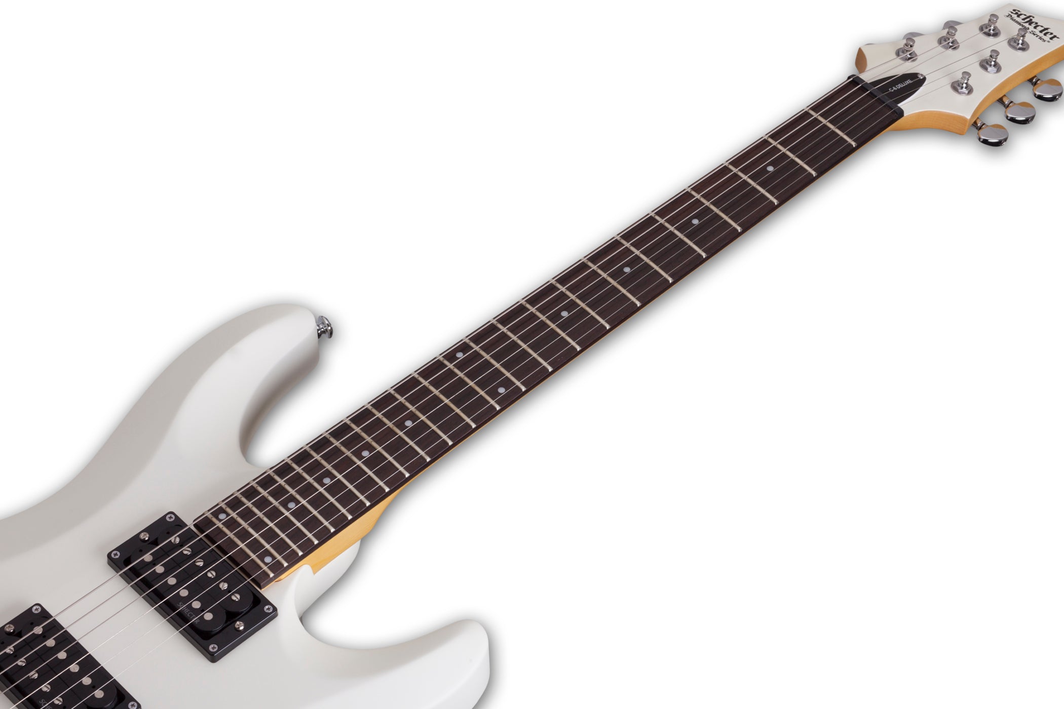SCHECTER C-6 DELUXE ELECTRIC GUITAR - SATIN WHITE (432) MADE IN INDONESIA, SCHECTER, ELECTRIC GUITAR, schecter-electric-guitar-c-6-deluxe-sw, ZOSO MUSIC SDN BHD