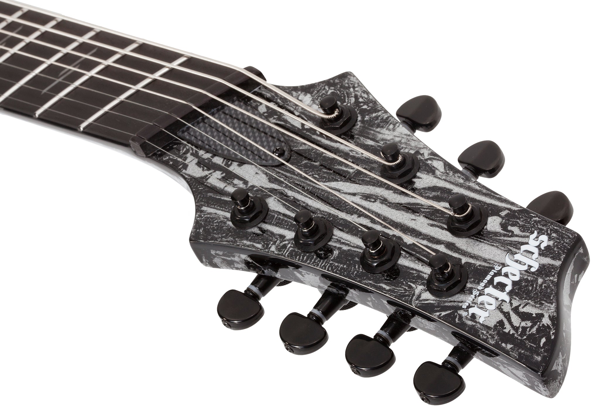SCHECTER C-7 MS SILVER MOUNTAIN 7 STRING ELECTRIC GUITAR- BLACK AND SILVER (1462) MADE IN KOREA, SCHECTER, ELECTRIC GUITAR, schecter-electric-guitar-c-7-ms-slvm7-bs, ZOSO MUSIC SDN BHD