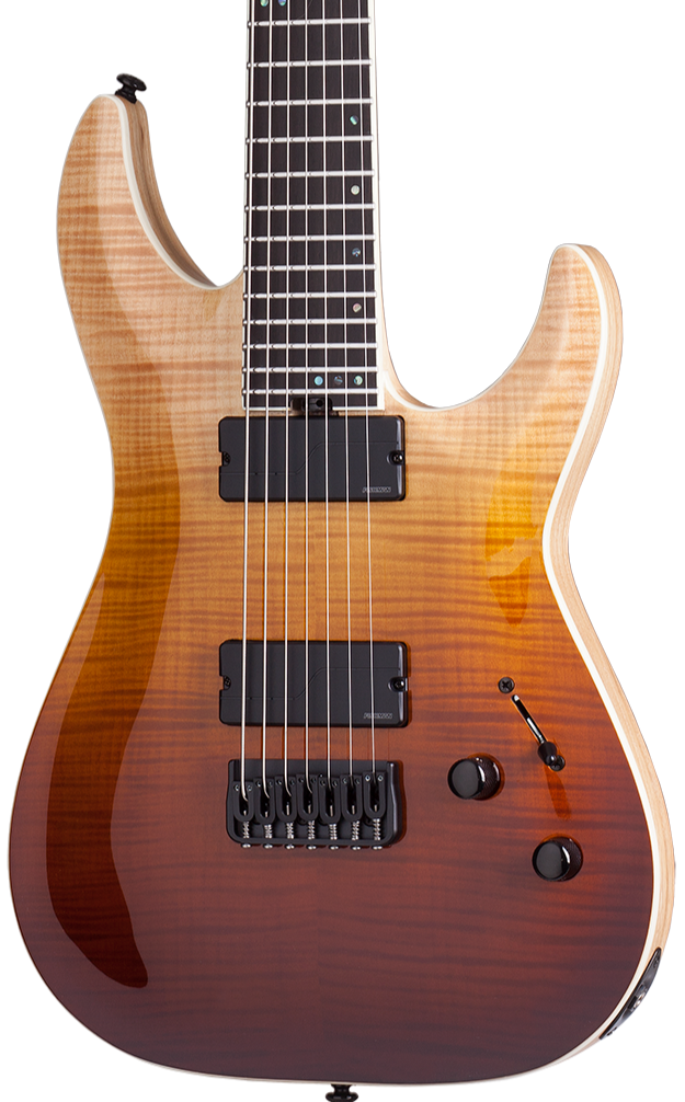 SCHECTER C-7 SLS ELITE 7 STRING ELECTRIC GUITAR - ANTIQUE FADE BURST (1354) MADE IN KOREA, SCHECTER, ELECTRIC GUITAR, schecter-electric-guitar-c-7sls-elite-afb, ZOSO MUSIC SDN BHD